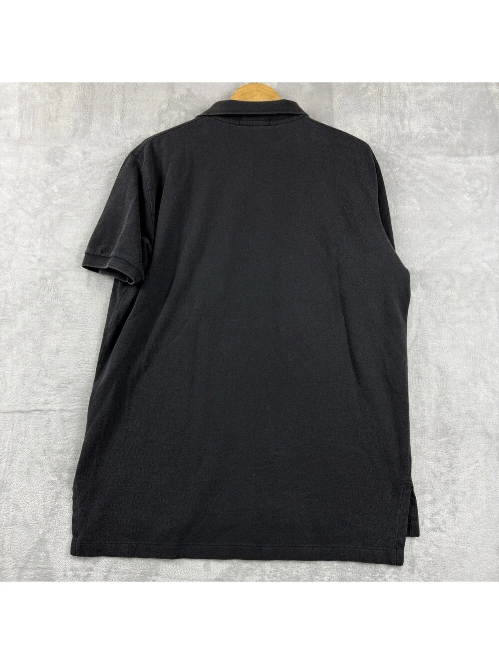 Polo Ralph Lauren Polo Shirt Black Red Pony Cotton MenL Classic Fit Preppy Retro